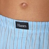 Hanes Men’s Underwear Boxers, Originals Ultimate Cotton-stretch Woven Moisture-wicking Multipack Boxer(Blue Checks and Stripes)
