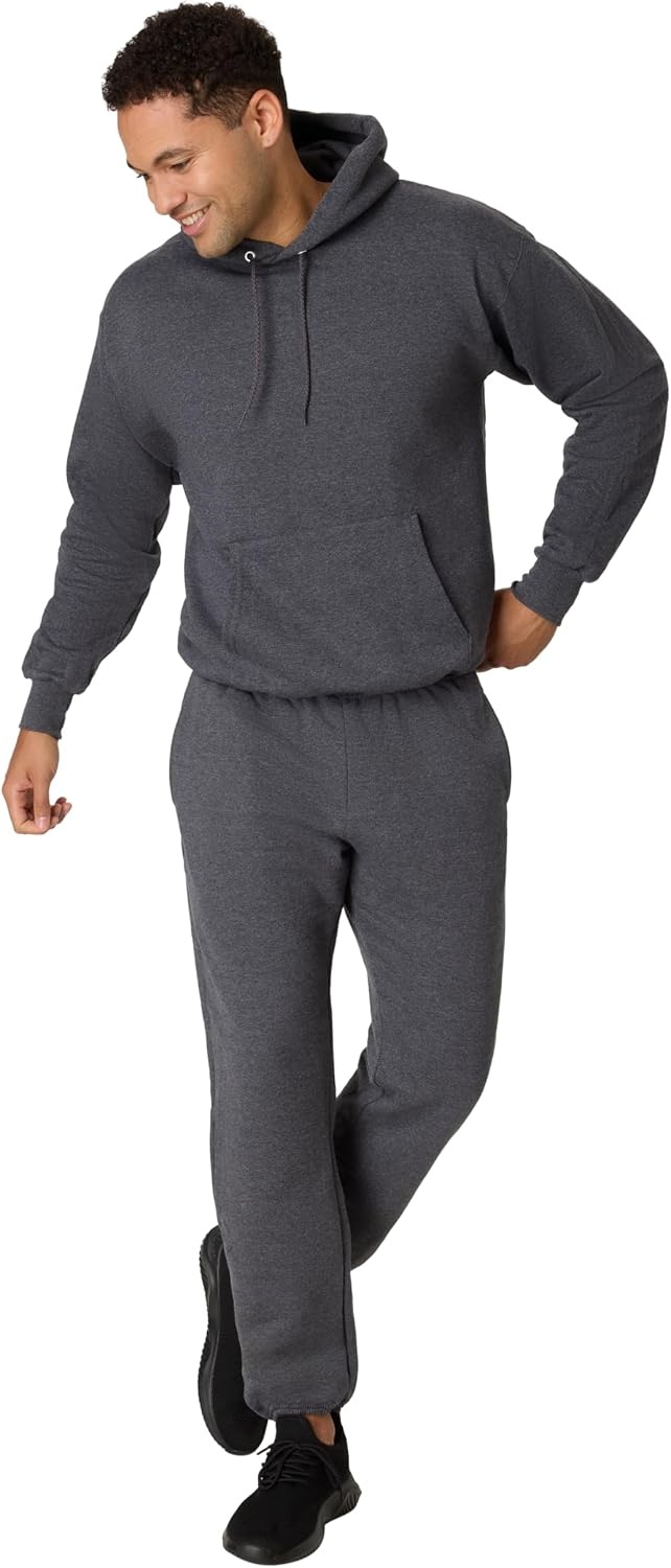 image:imageHanes Mens Sweatpants Ultimate Cotton Fleece Sweatpants Joggers with Pockets for MenCharcoal Heather