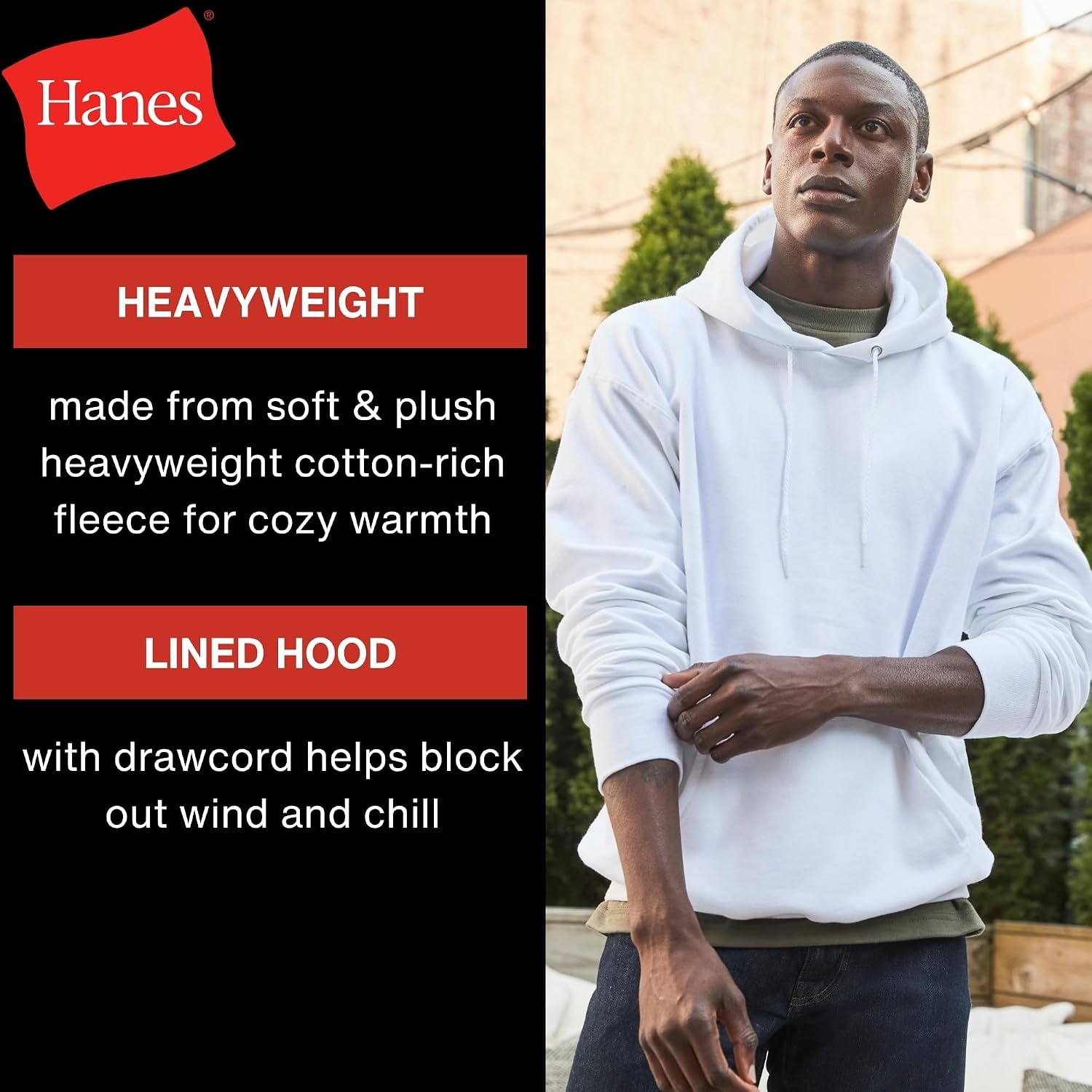 image:imageHanes Mens Ultimate Sweatshirt Heavyweight Fleece Hoodie Cotton Sweatshirt for MenNavy