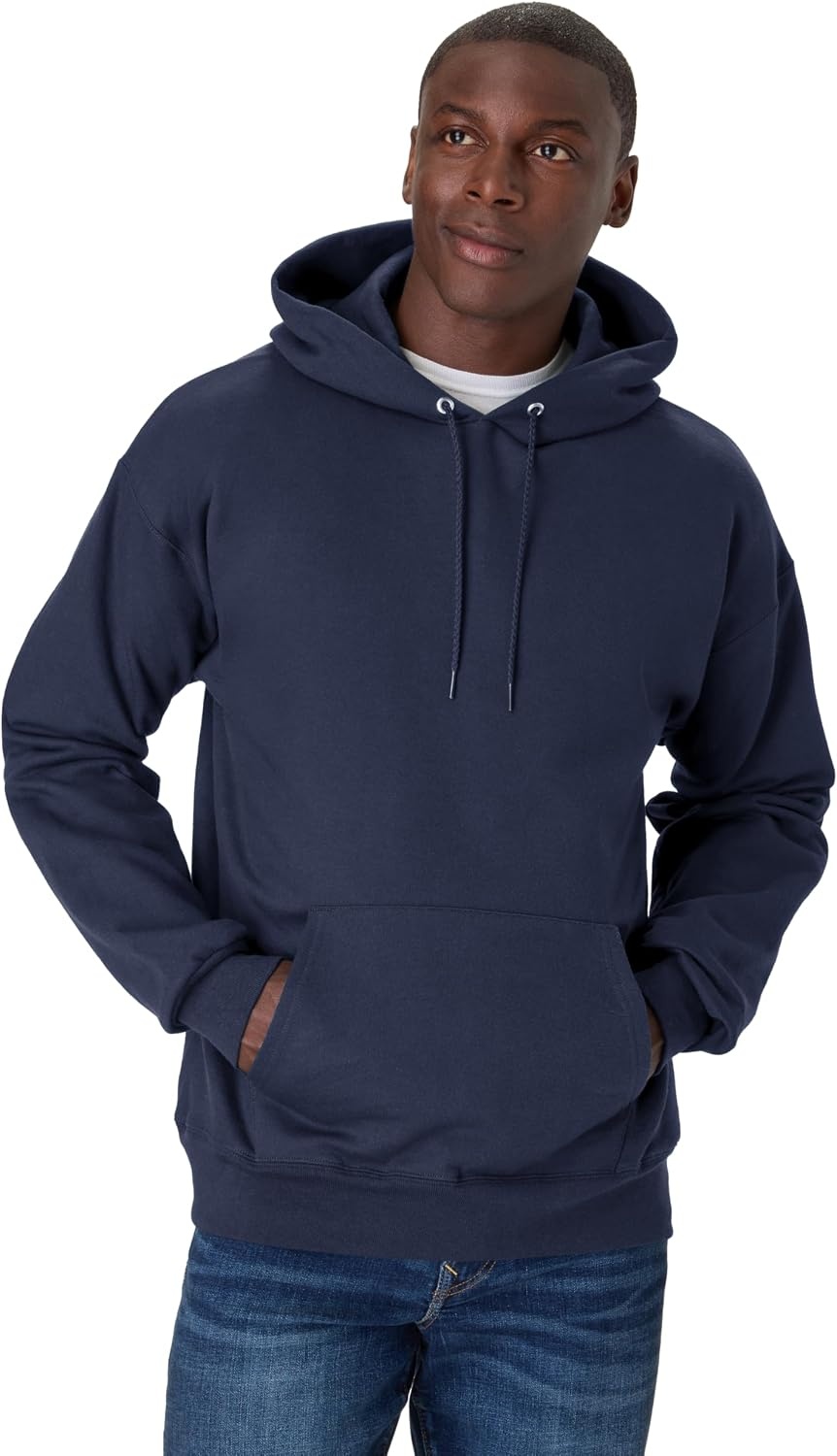 image:imageHanes Mens Ultimate Sweatshirt Heavyweight Fleece Hoodie Cotton Sweatshirt for MenNavy