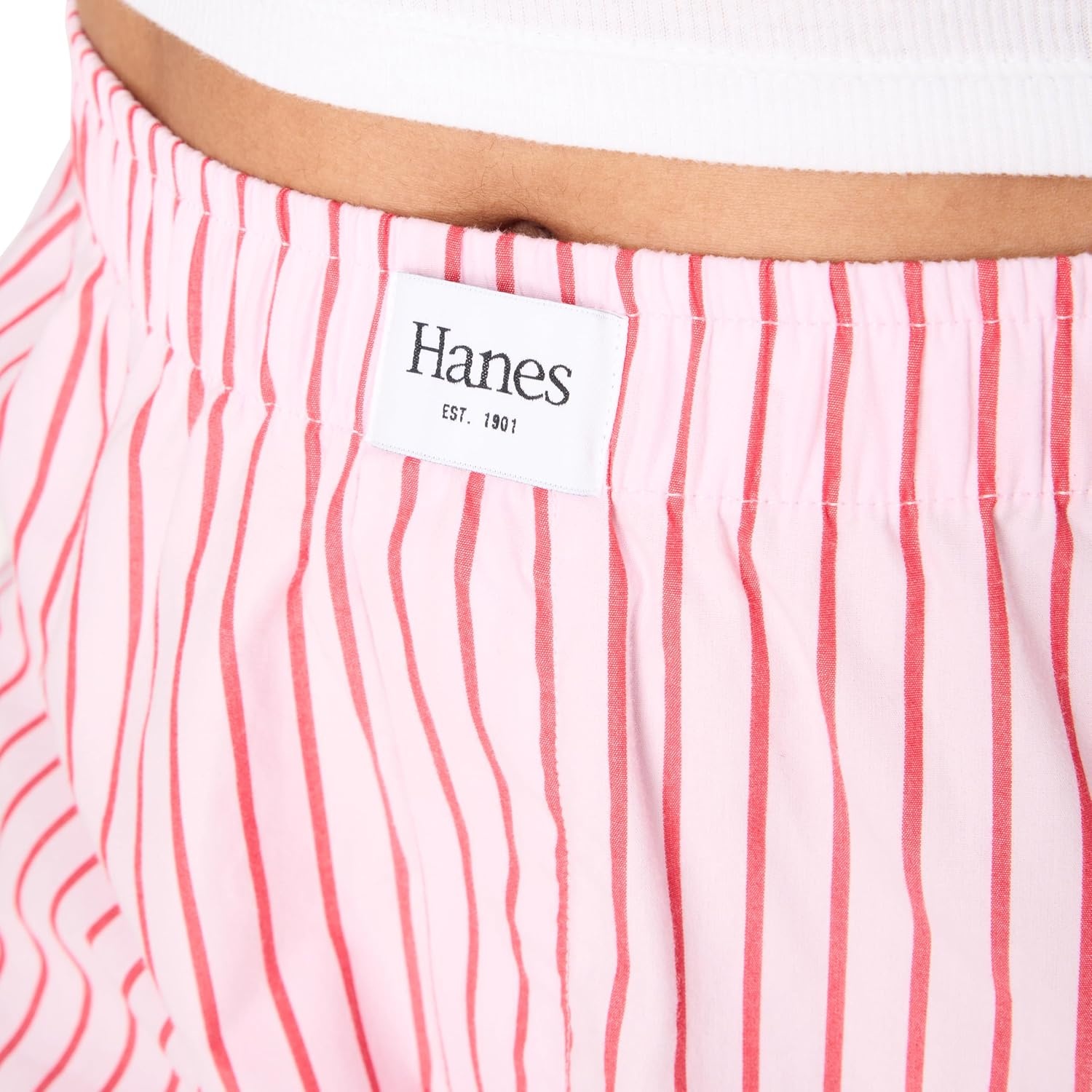 image:imageHanes Womens Pajamas Set Comfywear Tank Top amp Boxer Shorts Pajamas for Women Set Soft Cottonblend LoungewearDream House PinkDream House Pink Stripe