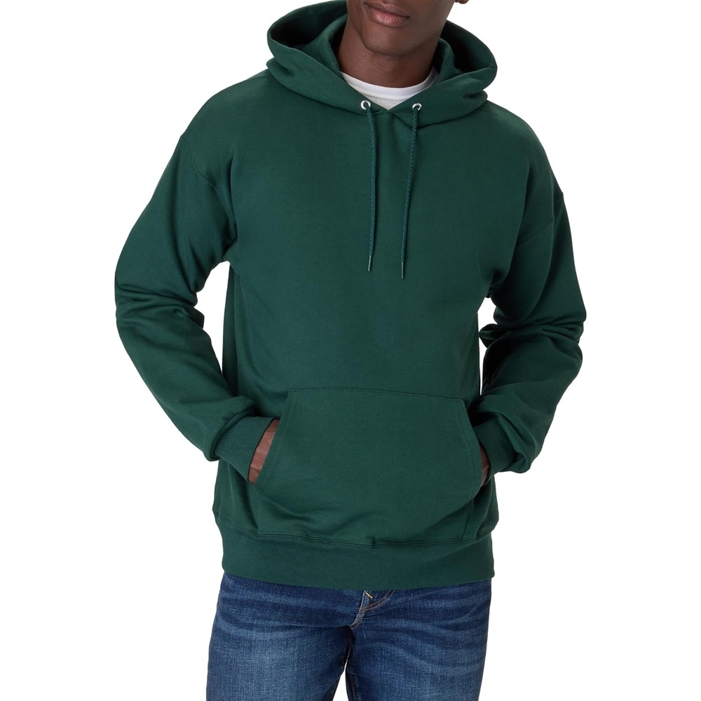 image:imageHanes Mens Ultimate Sweatshirt Heavyweight Fleece Hoodie Cotton Sweatshirt for MenDeep Forest