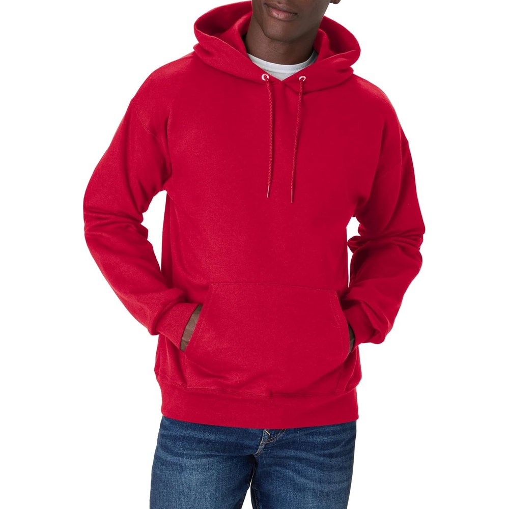 image:imageHanes Mens Ultimate Sweatshirt Heavyweight Fleece Hoodie Cotton Sweatshirt for MenDeep Red