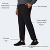 Hanes Men’s Sweatpants, Ultimate Cotton Fleece Sweatpants, Joggers with Pockets for Men(Black)