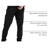 Hanes Men’s Sweatpants, Ultimate Cotton Fleece Sweatpants, Joggers with Pockets for Men(Black)