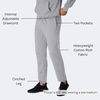 Hanes Men’s Sweatpants, Ultimate Cotton Fleece Sweatpants, Joggers with Pockets for Men(Light Steel)