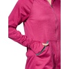 Hanes Sport Women’s Performance Fleece Full Zip Hoodie(Fresh Berry Heather/Dada Grey Binding)