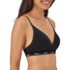 Hanes Women’s Originals Full Coverage Contour Wireless Stretch Cotton T-Shirt Bra(Black)