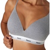 Hanes Women’s Originals Full Coverage Contour Wireless Stretch Cotton T-Shirt Bra(Concrete Heather)