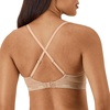 Hanes Women’s Originals Full Coverage Contour Wireless Stretch Cotton T-Shirt Bra(Deep Glow)