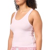 Hanes Women’s Pajamas Set, Comfywear Tank Top & Boxer Shorts Pajamas for Women Set, Soft Cotton-blend Loungewear(Dream House Pink/Dream House Pink Stripe)