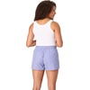 Hanes Women’s Pajamas Set, Comfywear Tank Top & Boxer Shorts Pajamas for Women Set, Soft Cotton-blend Loungewear(White/Beaming Violet Stripe)