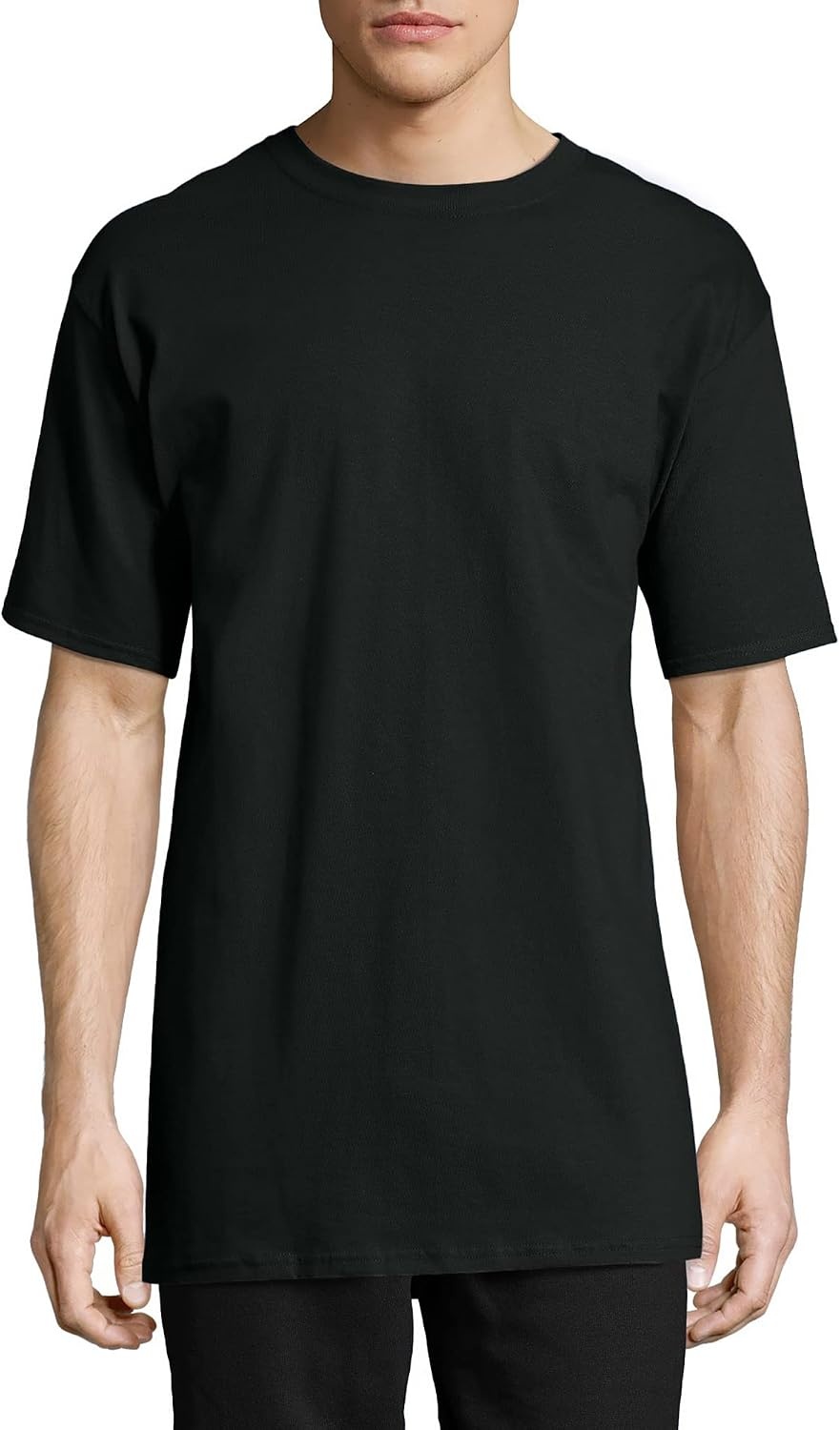 image:imageHanes Mens BeefyT TShirt Heavyweight Cotton TShirts for Men 1 or 2 Pack Mens Tees TallBlack