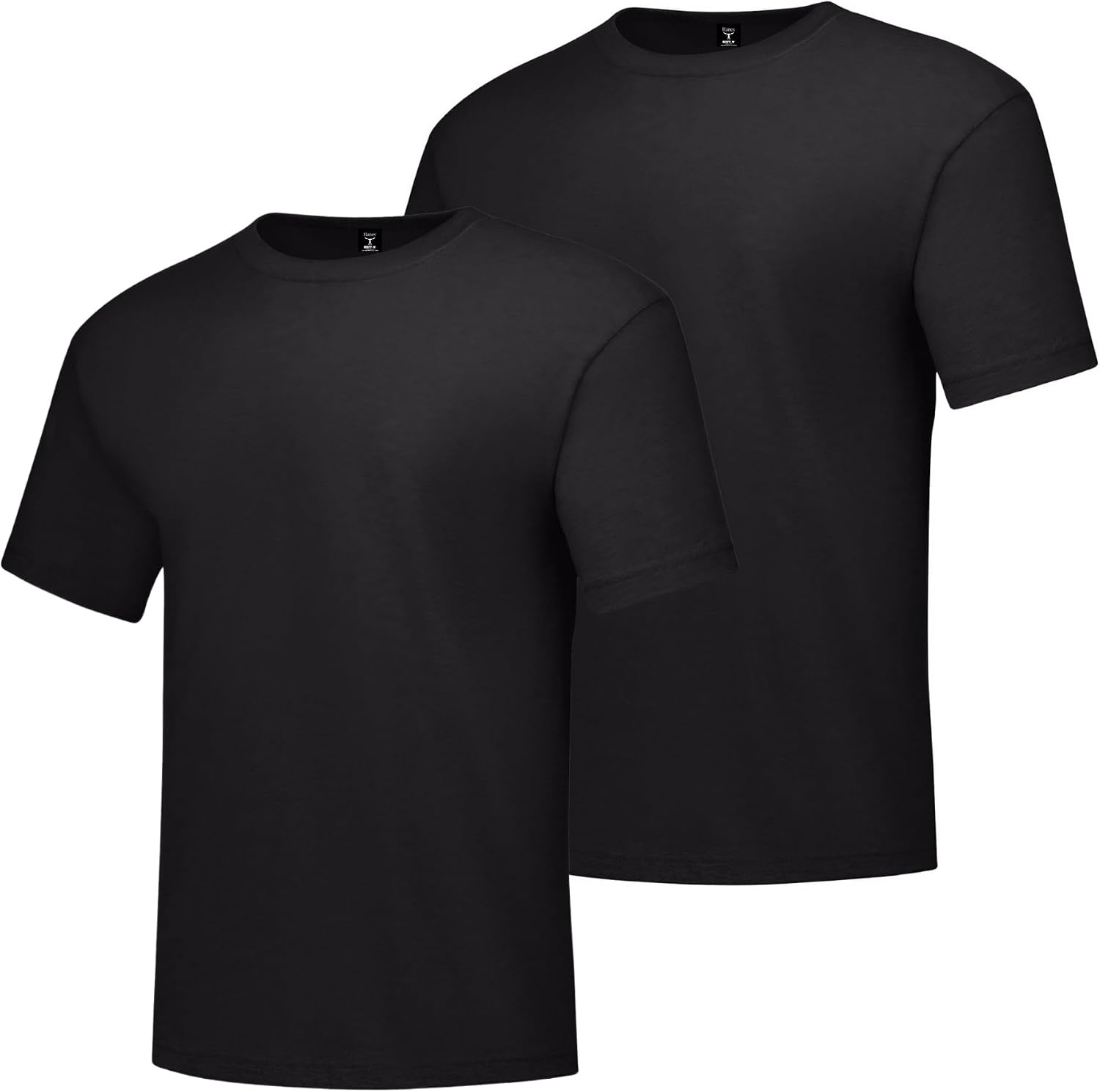 image:imageHanes Mens BeefyT TShirt Heavyweight Cotton TShirts for Men 1 or 2 Pack Mens Tees TallBlack