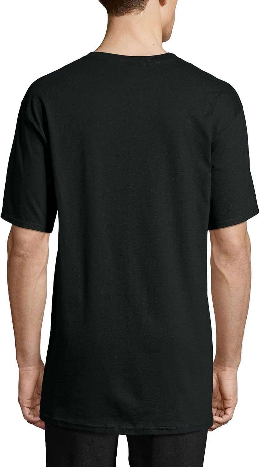 image:imageHanes Mens BeefyT TShirt Heavyweight Cotton TShirts for Men 1 or 2 Pack Mens Tees TallBlack