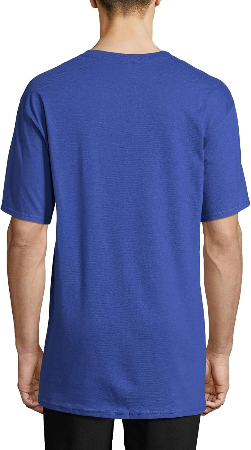 image:imageHanes Mens BeefyT TShirt Heavyweight Cotton TShirts for Men 1 or 2 Pack Mens Tees TallDeep Royal