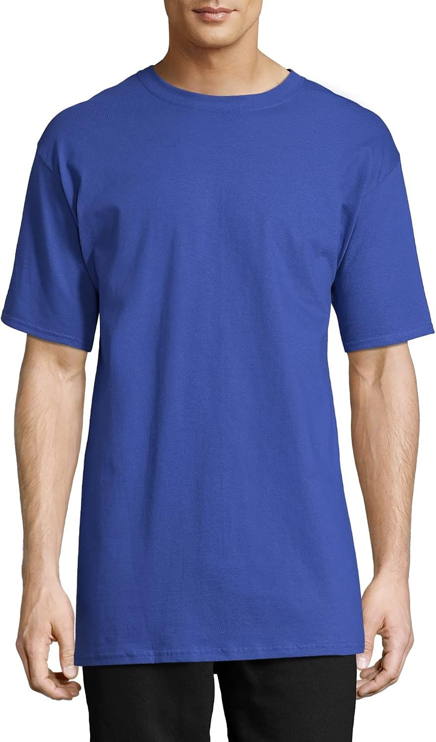 image:imageHanes Mens BeefyT TShirt Heavyweight Cotton TShirts for Men 1 or 2 Pack Mens Tees TallDeep Royal