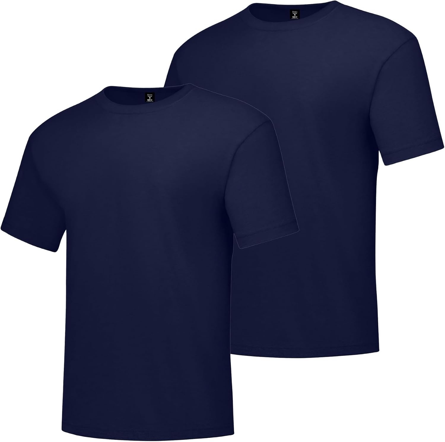 image:imageHanes Mens BeefyT TShirt Heavyweight Cotton TShirts for Men 1 or 2 Pack Mens Tees TallNavy