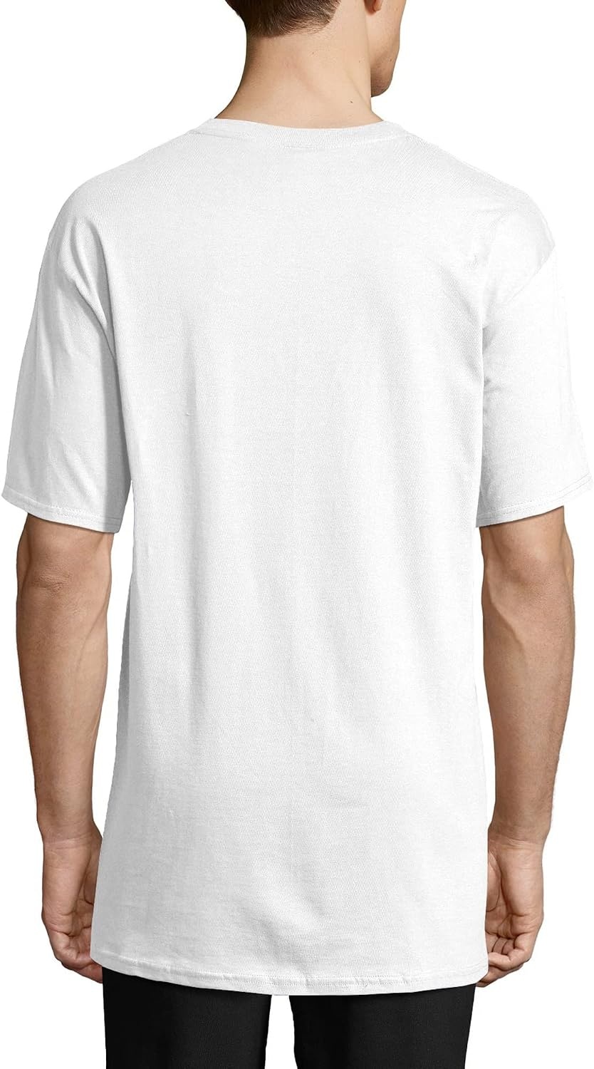 image:imageHanes Mens BeefyT TShirt Heavyweight Cotton TShirts for Men 1 or 2 Pack Mens Tees TallWhite