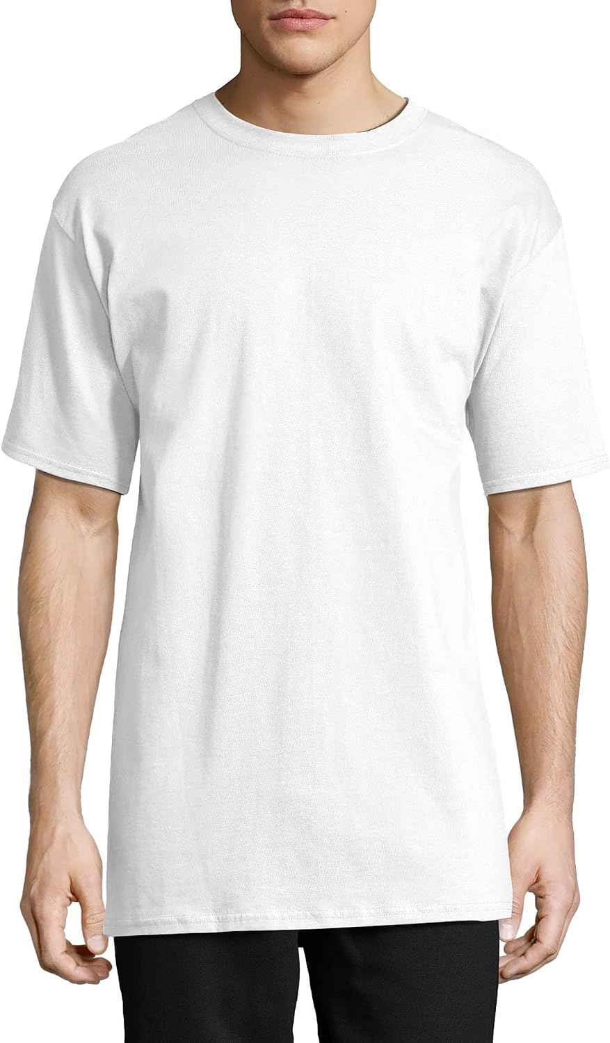 image:imageHanes Mens BeefyT TShirt Heavyweight Cotton TShirts for Men 1 or 2 Pack Mens Tees TallWhite