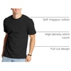 Hanes Men’s Beefy-T T-Shirt, Heavyweight Cotton T-Shirts for Men, 1 or 2 Pack, Men’s Tees (Tall(Black)