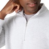 Hanes Men’s Quarter-zip Pullover, Ecosmart Fleece Pullover Shirt for Men, Cotton Blend(Ash)
