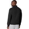 Hanes Men’s Quarter-zip Pullover, Ecosmart Fleece Pullover Shirt for Men, Cotton Blend(Black)