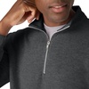 Hanes Men’s Quarter-zip Pullover, Ecosmart Fleece Pullover Shirt for Men, Cotton Blend(Charcoal Heather)