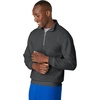 Hanes Men’s Quarter-zip Pullover, Ecosmart Fleece Pullover Shirt for Men, Cotton Blend(Charcoal Heather)