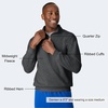 Hanes Men’s Quarter-zip Pullover, Ecosmart Fleece Pullover Shirt for Men, Cotton Blend(Charcoal Heather)