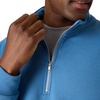 Hanes Men’s Quarter-zip Pullover, Ecosmart Fleece Pullover Shirt for Men, Cotton Blend(Denim Blue)