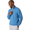 Hanes Men’s Quarter-zip Pullover, Ecosmart Fleece Pullover Shirt for Men, Cotton Blend(Denim Blue)