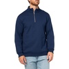 Hanes Men’s Quarter-zip Pullover, Ecosmart Fleece Pullover Shirt for Men, Cotton Blend(Navy)