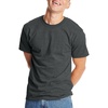 Hanes Men’s Beefy-T T-Shirt, Heavyweight Cotton T-Shirts for Men, 1 or 2 Pack, Men’s Tees (Tall(Charcoal Heather)