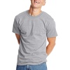 Hanes Men’s Beefy-T T-Shirt, Heavyweight Cotton T-Shirts for Men, 1 or 2 Pack, Men’s Tees (Tall(Light Steel)