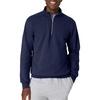 Hanes Men’s Quarter-zip Pullover, Ecosmart Fleece Pullover Shirt for Men, Cotton Blend(Navy)