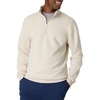 Hanes Men’s Quarter-zip Pullover, Ecosmart Fleece Pullover Shirt for Men, Cotton Blend(Sand)