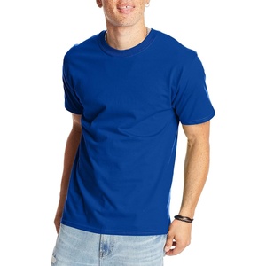 Hanes Men’s Beefy-T T-Shirt, Heavyweight Cotton T-Shirts for Men, 1 or 2 Pack, Men’s Tees (Tall(Deep Royal)