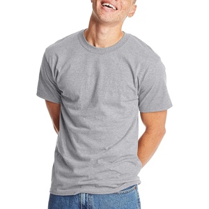 Hanes Men’s Beefy-T T-Shirt, Heavyweight Cotton T-Shirts for Men, 1 or 2 Pack, Men’s Tees (Tall(Light Steel)