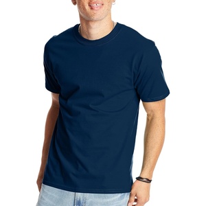 Hanes Men’s Beefy-T T-Shirt, Heavyweight Cotton T-Shirts for Men, 1 or 2 Pack, Men’s Tees (Tall(Navy)