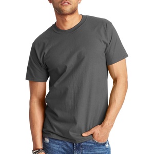 Hanes Men’s Beefy-T T-Shirt, Heavyweight Cotton T-Shirts for Men, 1 or 2 Pack, Men’s Tees (Tall(Smoke Gray)