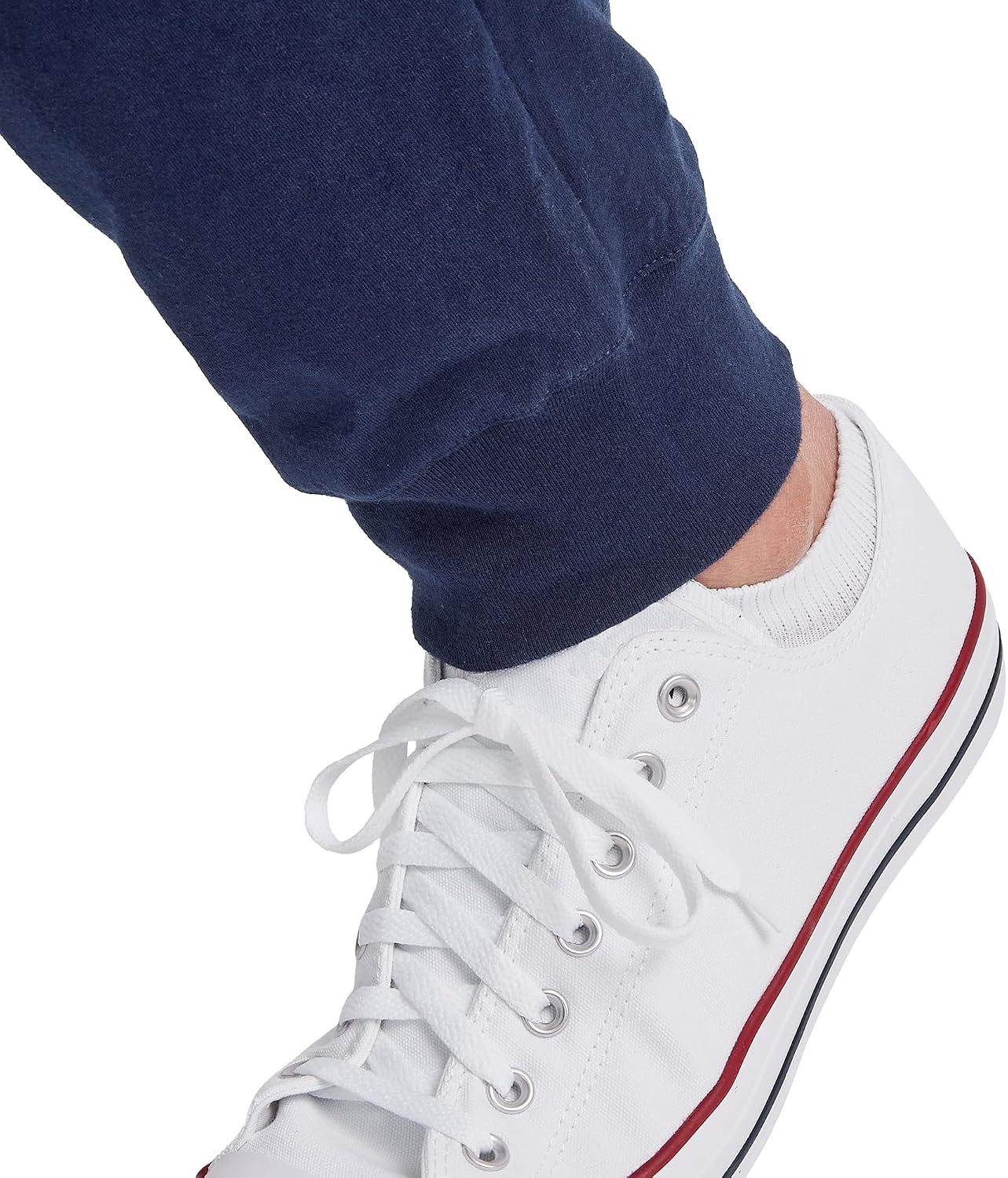 image:imageHanes Mens Lightweight Cotton Jersey Cuffed Jogger Sweatpants with Drawstring and Pockets 305Athletic Navy