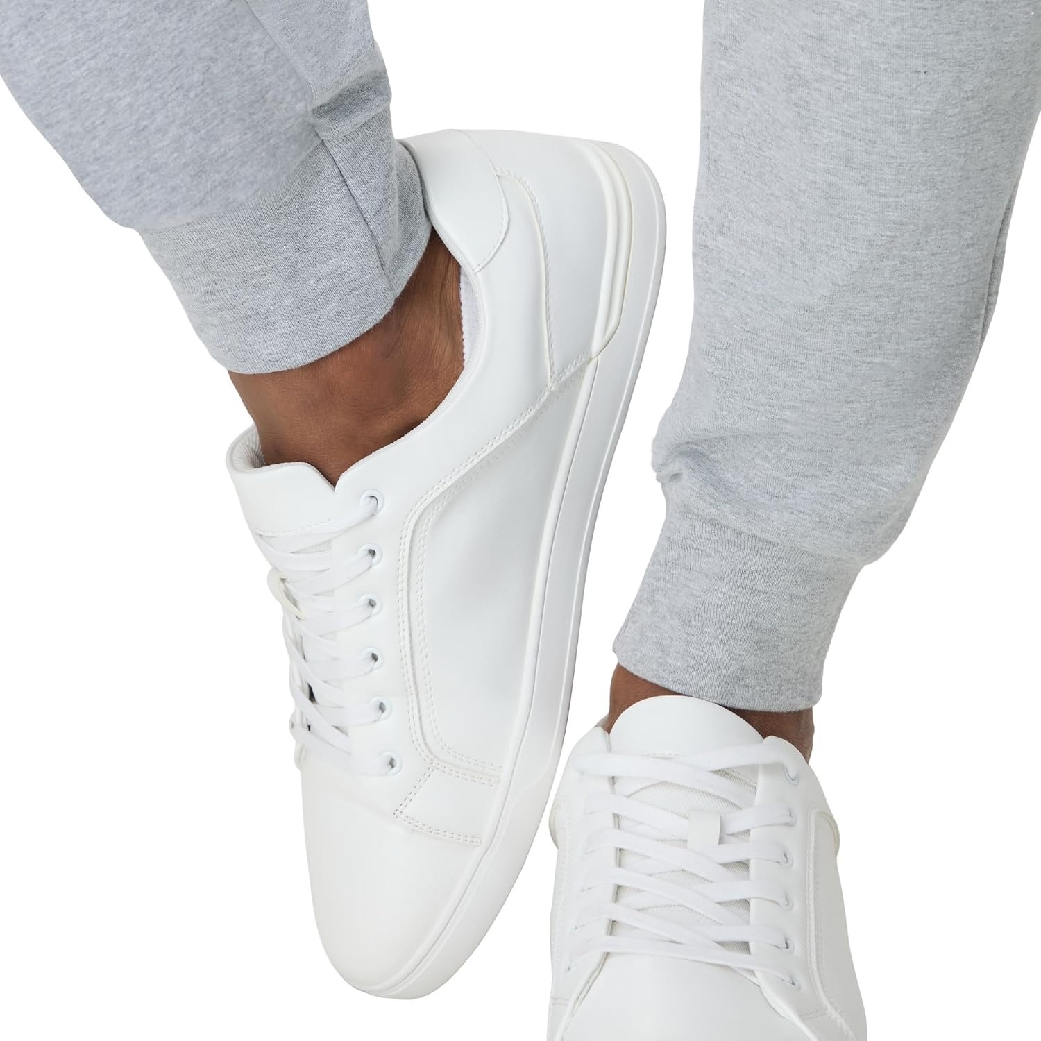 image:imageHanes Mens Lightweight Cotton Jersey Cuffed Jogger Sweatpants with Drawstring and Pockets 305Light Steel