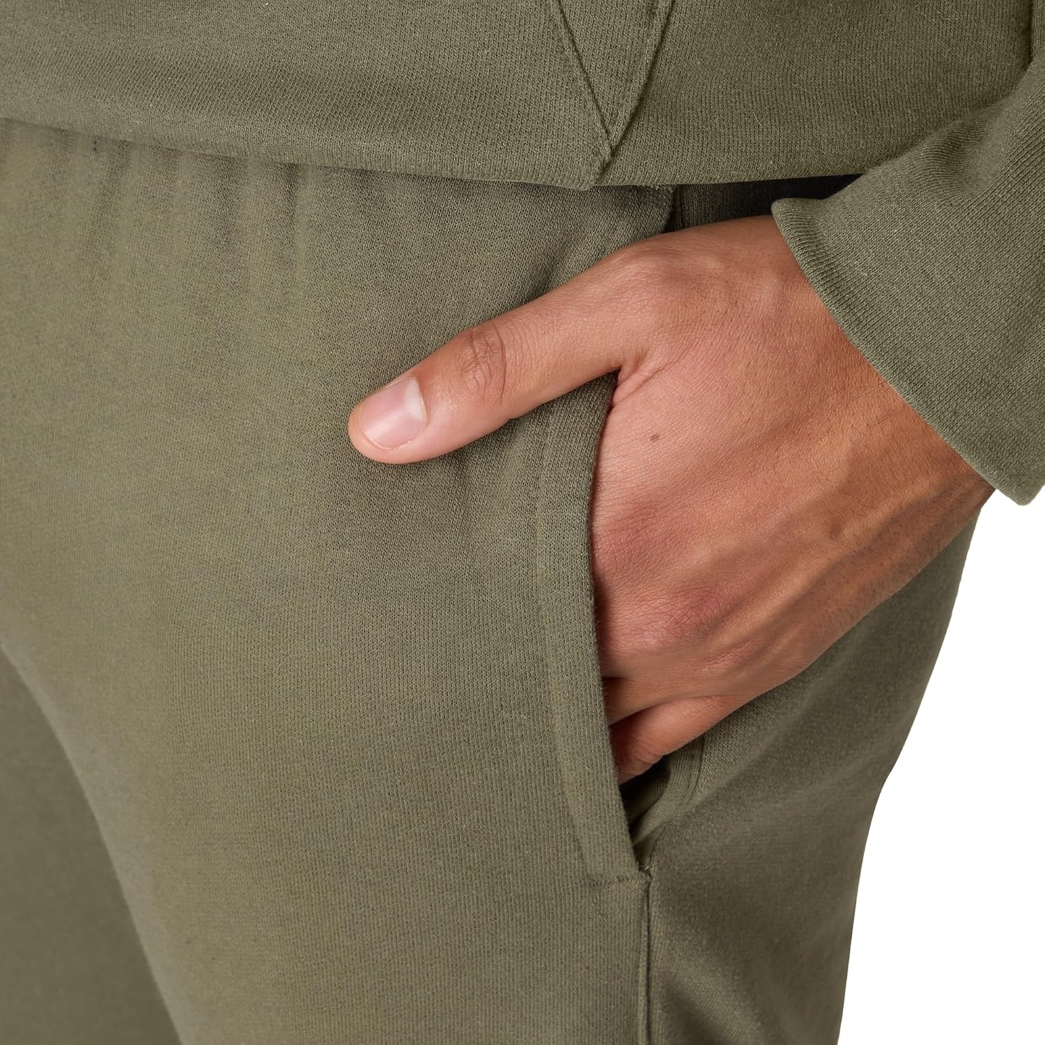 image:imageHanes Originals Mens Jogger Sweatpants Heavyweight Fleece Joggers with Pockets 30 InseamFatigue Green