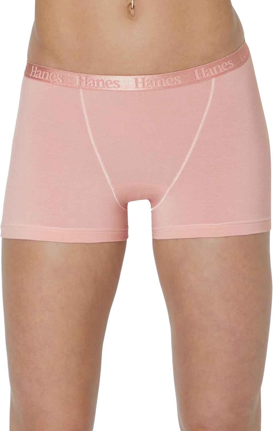 image:imageHanes Womens Originals SuperSoft Boxer Briefs 5Pack Viscose from Bamboo UnderwearWhiteTanTanCotton CandyCotton Candy