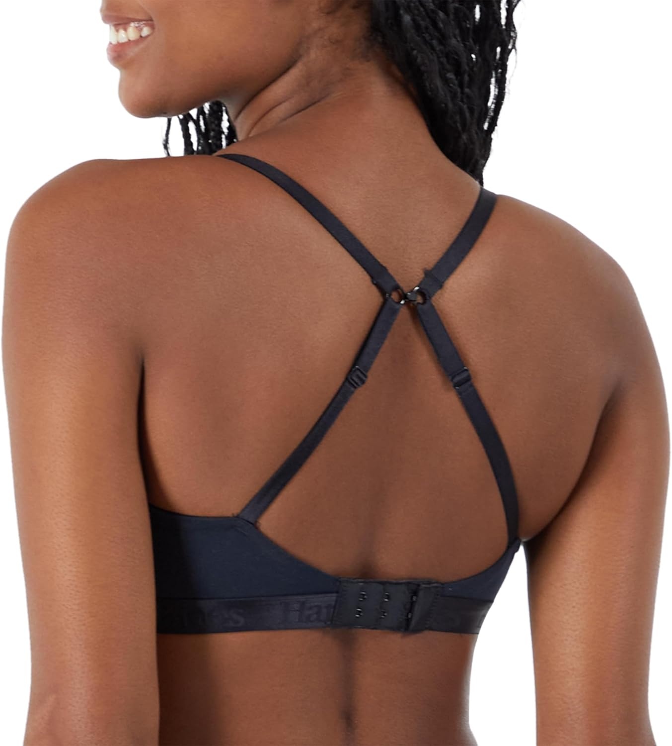 image:imageHanes Womens Originals Supersoft String Bralette Pullover Bra Scoop NecklineBlack