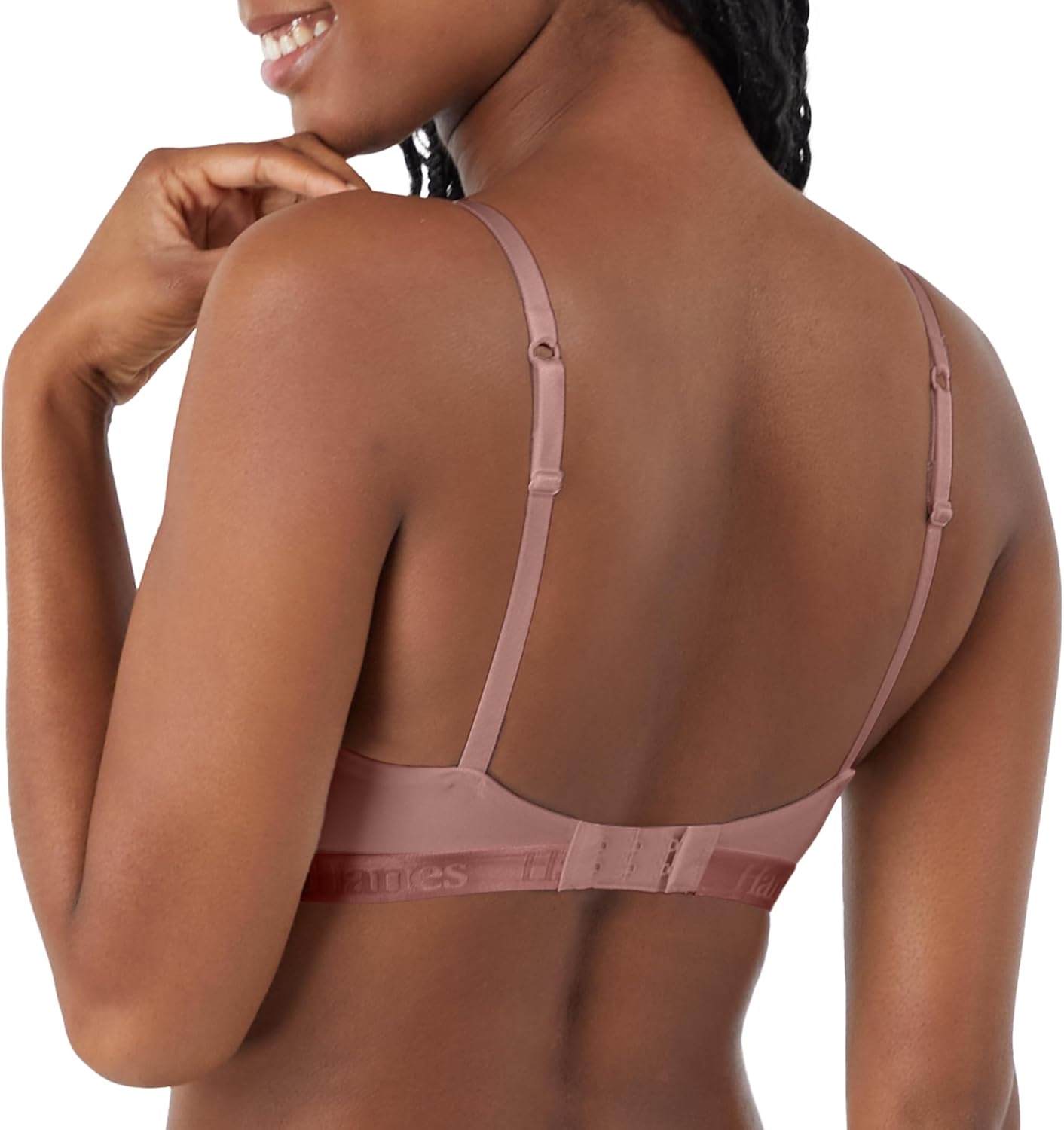 image:imageHanes Womens Originals Supersoft String Bralette Pullover Bra Scoop NecklineEarthen Tan