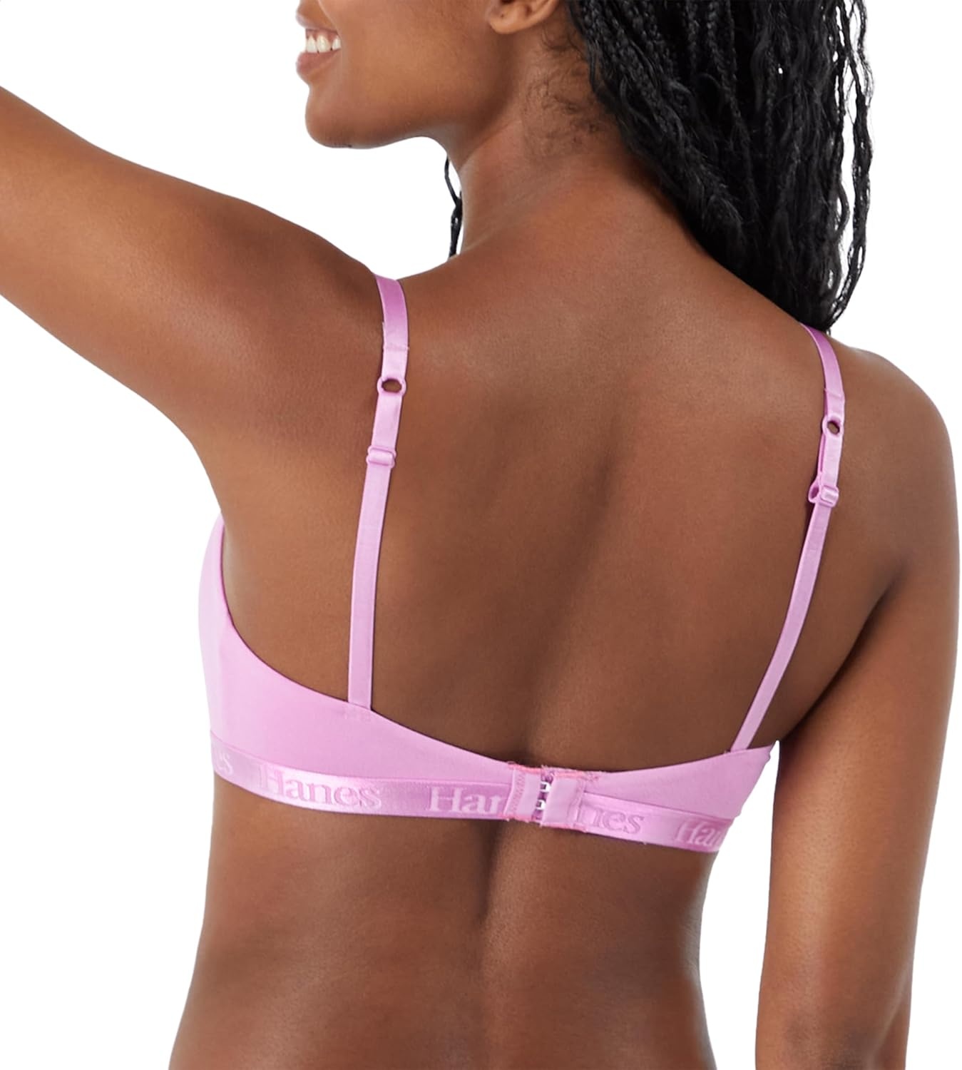image:imageHanes Womens Originals Supersoft String Bralette Pullover Bra Scoop NecklineStrawberry Candy Pink