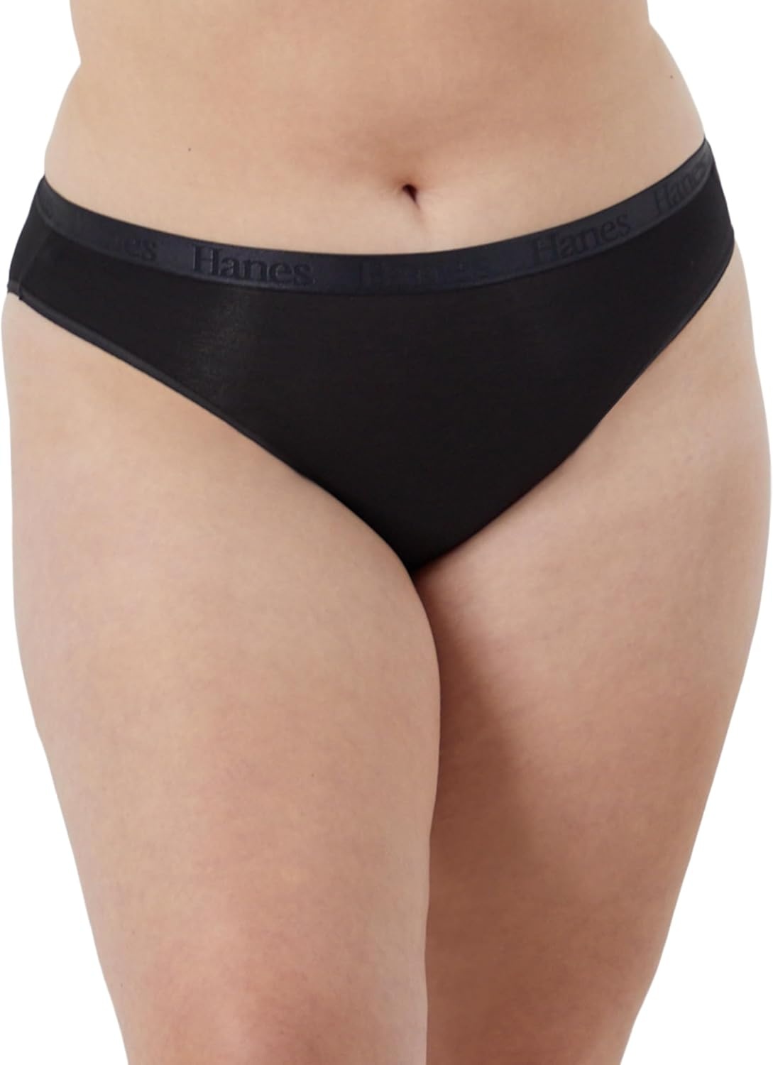 image:imageHanes Womens Originals Ultra Supersoft Bikini Underwear 5Pack Viscose From Bamboo BikiniEarthen TanWhiteBlack