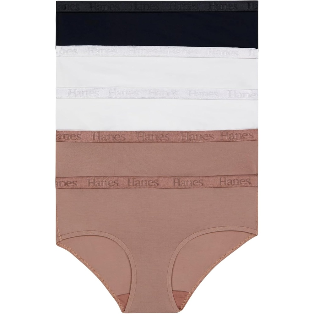 image:imageHanes Womens Originals Underwear SuperSoft Hipster Panties Viscose from Bamboo Underwear for WomenEarthen TanEarthen TanWhiteWhiteBlack